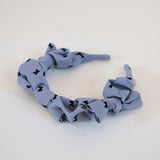 Grey Airy Ribbon Headband
