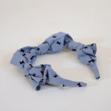 Grey Airy Ribbon Headband