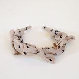 Beige Airy Ribbon Headband