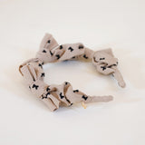 Beige Airy Ribbon Headband