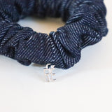 Indigo Denim Mini Scrunchie