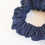 Indigo Denim Mini Scrunchie