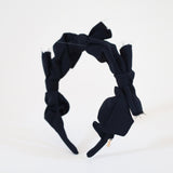 Black Airy Ribbon Headband