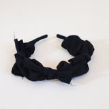 Black Airy Ribbon Headband