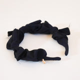 Black Airy Ribbon Headband