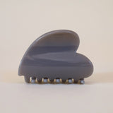 Cloud Gray Heart Clip
