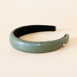 OG Headband Eco Green Leather No Studs