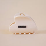 Ivory White Heart Clip