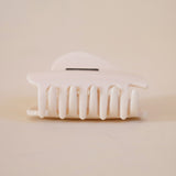 Ivory White Heart Clip