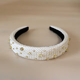 OG Headband White Gold Dot