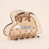 Sheer Clear Heart Clip