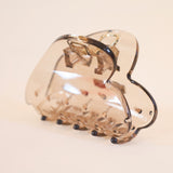 Sheer Clear Heart Clip