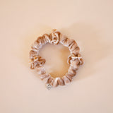 Velour Brown Chain Mini Scrunchie