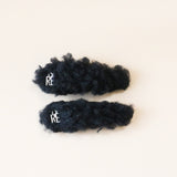 Black Moko Fur Hair Pin