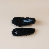 Black Moko Fur Hair Pin