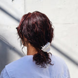 Ivory White Heart Clip
