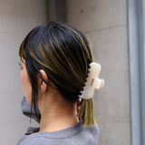 Milky White Gloss Hair Clip