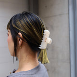 Milky White Gloss Hair Clip
