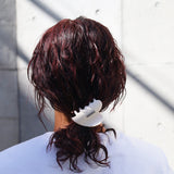 Ivory White Heart Clip
