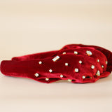 OG Turban Headband Red Gold