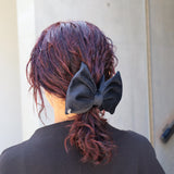 Matte Velour Big Ribbon Hair Clip