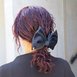 Matte Velour Big Ribbon Hair Clip
