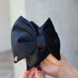 Matte Velour Big Ribbon Hair Clip