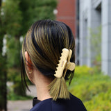 Cream Yellow Gloss Hair Clip