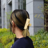 Cream Yellow Gloss Hair Clip