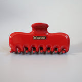 Terracotta Red Gloss Hair Clip