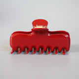 Terracotta Red Gloss Hair Clip
