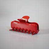 Terracotta Red Gloss Hair Clip