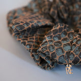Croco Jacquard Scrunchie