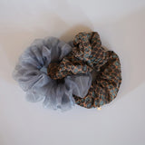 Croco Jacquard Organdy Ring Scrunchie