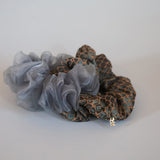 Croco Jacquard Organdy Ring Scrunchie