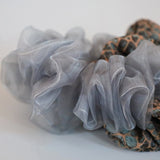 Croco Jacquard Organdy Ring Scrunchie