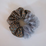 Croco Jacquard Organdy Half Scrunchie
