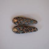 Hair Pin Croco Jacquard