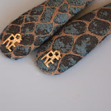 Hair Pin Croco Jacquard