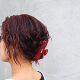 Terracotta Red Gloss Hair Clip