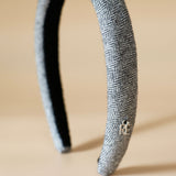 Slender Headband Grey Wool No Studs