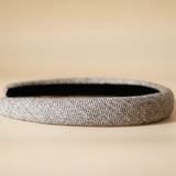 Slender Headband Brown Wool No Studs