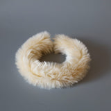 White Fur Headband