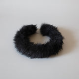 Black Fur Headband