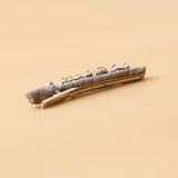 Straight Hair Clip Silver Mix