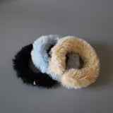 Black Fur Headband