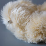 White Fur Scrunchie