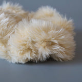 White Fur Scrunchie