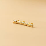 Straight Hair Clip Lt. Yellow Gold