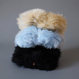 Lt.Blue Fur Scrunchie